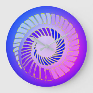 Cosmic Spiral Wall Clock Große Wanduhr