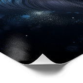 Cosmic Spirit Wolf Fantasy Poster (Ecke)