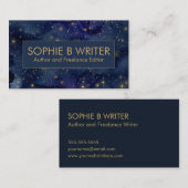Cosmic Starry Beruflich Authors Writers Visitenkarte (Vorne/Hinten)