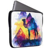 Cosmic Starry Night Egyptian Camel Landschaft Laptopschutzhülle (Vorne Rechts)
