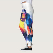 Cosmic Starry Night Egyptian Camel Landschaft Leggings (Links)