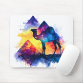 Cosmic Starry Night Egyptian Camel Landschaft Mousepad (Mit Mouse)