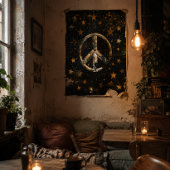 Cosmic Starry Peace Symbol Poster