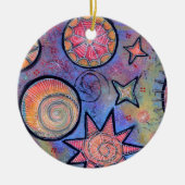 Cosmic Stars Celestial Keramik Ornament (Vorne)