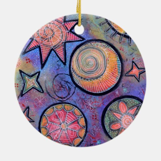 Cosmic Stars Celestial Keramik Ornament (Hinten)