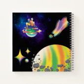 Cosmic Stars Retro Aesthetic Notebook   Notizblock (Rückseite)
