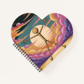 Cosmic Stickman Notebook Notizblock (Vorderseite)