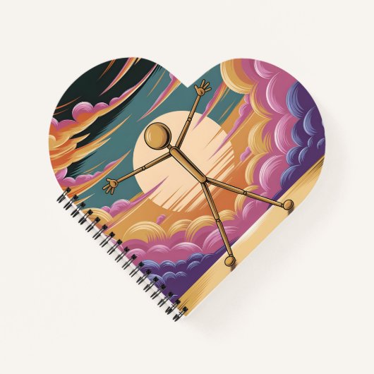 Cosmic Stickman Notebook Notizblock (Vorderseite)