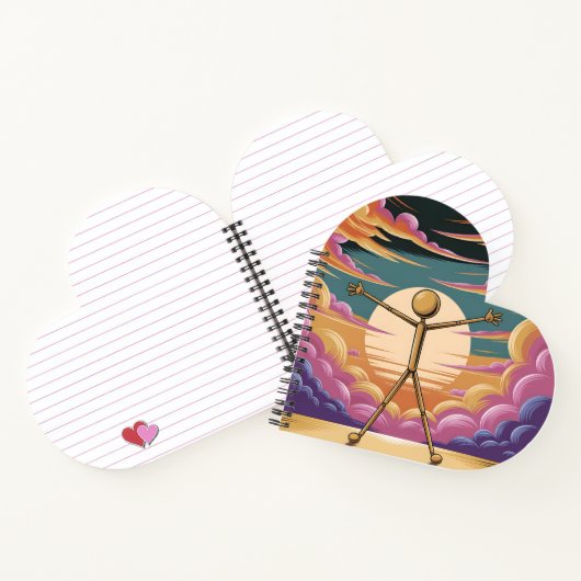 Cosmic Stickman Notebook Notizblock (Innenseite)