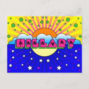 Cosmic Style Hillary Celebration Poster Postkarte