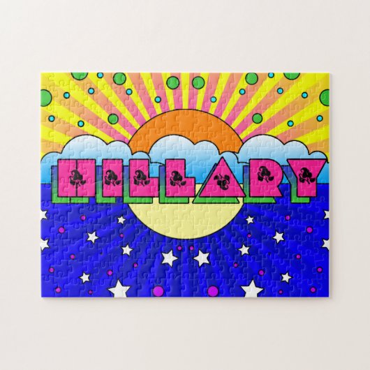 Cosmic Style Hillary Celebration Poster Puzzle (Horizontal)