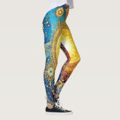 Cosmic Sun Mandala Art Leggings (Rechts)