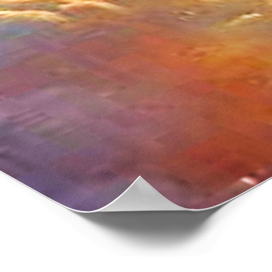 Cosmic Sun Mandala Art Poster (Ecke)