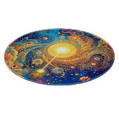 Cosmic Sun Mandala Art Schneidebrett (Ecke)