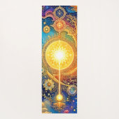 Cosmic Sun Mandala Art Yogamatte (Rückseite)