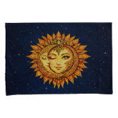 Cosmic Sun Moon Boho Goddess Celestial Mandala Art Kissenbezug (Vorderseite-Rechts)