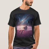 Cosmic Sunset Astronaut T-Shirt (Vorderseite)