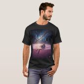 Cosmic Sunset Astronaut T-Shirt (Vorne ganz)