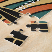 Cosmic Surf Retro Wave • Vintage Sunset Surfing Puzzle (Seite)