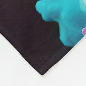 Cosmic Surreal Fantasy Wolf Custom Abstrakt Art Fleecedecke (Ecke)