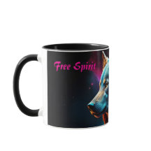 Cosmic Surreal Fantasy Wolf Custom Abstrakt Art