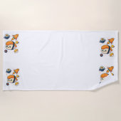 Cosmic Sushi Adventure Strandtuch (Vorderseite)