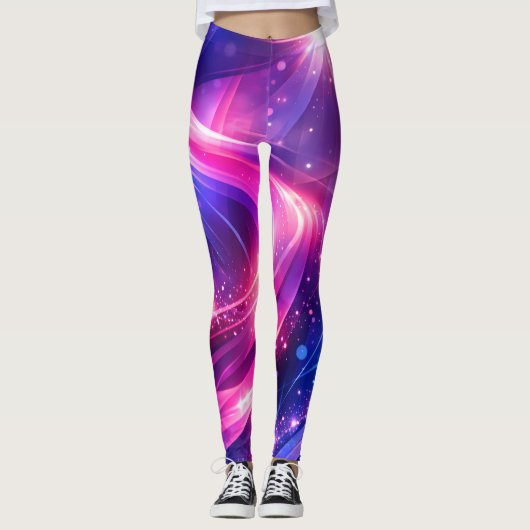 Cosmic Swirl – Galaxy Leggings (Vorderseite)