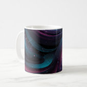 🌌 Cosmic Swirls: Galaxy-Inspire Abstract Design Kaffeetasse (Vorderseite Links)