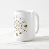 Cosmic Symmetry – Celestial Mandala Space Mug Kaffeetasse (VorderseiteRechts)