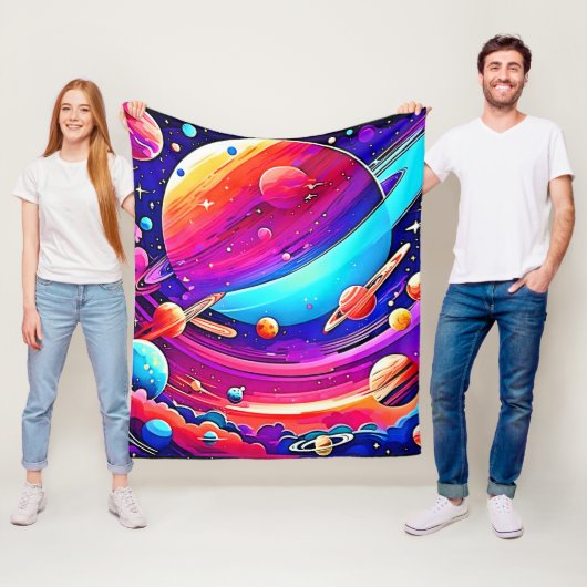 Cosmic Symphony Artwork Fleecedecke (Beispiel)