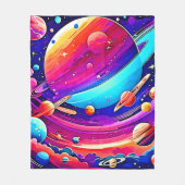 Cosmic Symphony Artwork Fleecedecke (Vorderseite)