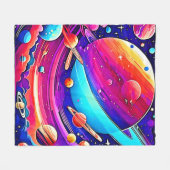 Cosmic Symphony Artwork Fleecedecke (Vorderseite (Horizontal))