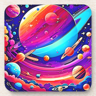 Cosmic Symphony Artwork Getränkeuntersetzer