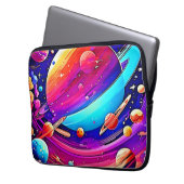 Cosmic Symphony Artwork Laptopschutzhülle (Vorderseite Links)