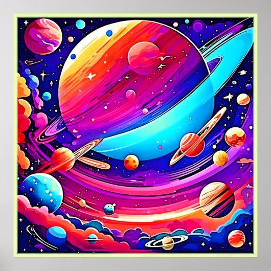 Cosmic Symphony Artwork Poster (Vorne)