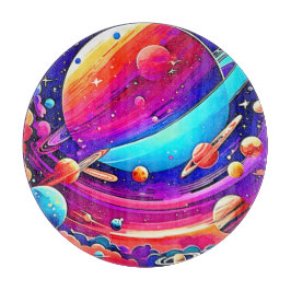 Cosmic Symphony Artwork Schneidebrett