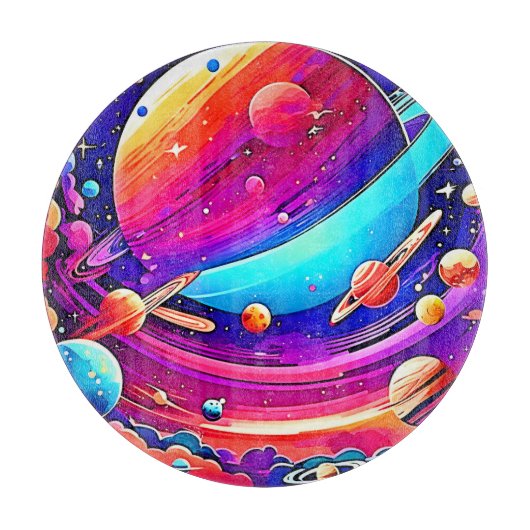 Cosmic Symphony Artwork Schneidebrett (Vorderseite)