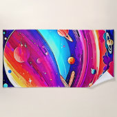 Cosmic Symphony Artwork Strandtuch (Vorderseite)