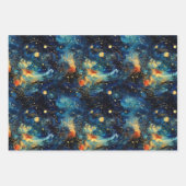 Cosmic Symphony Celestial Musical Shapes Design Geschenkpapier Set (Vorderseite 3)