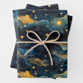 Cosmic Symphony Celestial Musical Shapes Design Geschenkpapier Set (Beispiel)