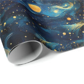 Cosmic Symphony: Celestis Music Art Design Geschenkpapier (Rolleneckpunkt)