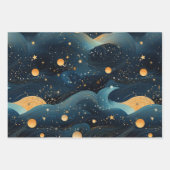 Cosmic Symphony: Celestis Music Art Design Geschenkpapier Set (Vorderseite 3)