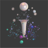 Cosmic Symphony Vinyl Sticker (Vorderseite)