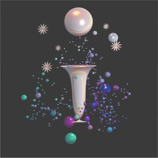 Cosmic Symphony Vinyl Sticker (Vorderseite)