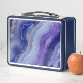 Cosmic Tanzanite Crystal Metall Lunchbox (Beispiel)