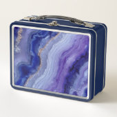 Cosmic Tanzanite Crystal Metall Lunchbox (Vorderseite)