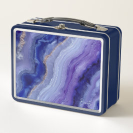 Cosmic Tanzanite Crystal Metall Lunchbox
