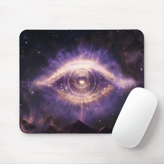 Cosmic Third Eye Awakening - Spiritual Awareness Mousepad (Mit Mouse)