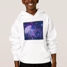 Cosmic Tides Cosmic Jellyfish Kids White
