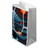 Cosmic Tides Kleine Geschenktüte (Vorderseite Schrägansicht)
